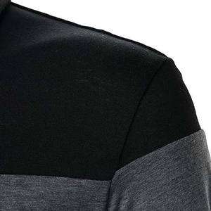 Chemise décontractée pour homme en jersey respirant 100% coton à manches courtes Noir/Gris/Blanc pour l'été - Product Image 3