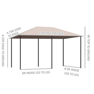 Gazebo/Pérgola para Patio, Espacio de Vida al Aire Libre con Elegante Toldo para Sombra y Comodidad - Product Image 3