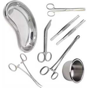 Ensemble d'instruments de pansement chirurgical de qualité supérieure - 8 pièces |   Acier inoxydable |   Kit d'outils de soins des plaies cliniques réutilisable et autoclavable - Product Image 2