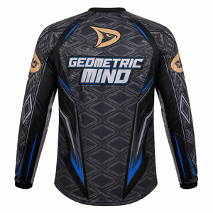 Maillot de motocross personnalisé à manches longues, respirant, en polyester, pour course tout-terrain, fabricant de maillots de moto tout-terrain - Product Image 3