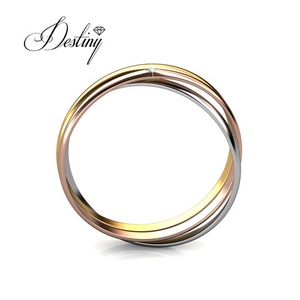 Đa Màu Sắc 3 Lớp Bangle Vòng Đeo Tay Thiết Lập Tôn Tạo Với Swarovski Tinh Thể Sang Trọng Chất Lượng Cao Daisini Vòng Đeo Tay Cho Phụ Nữ - Product Image 1