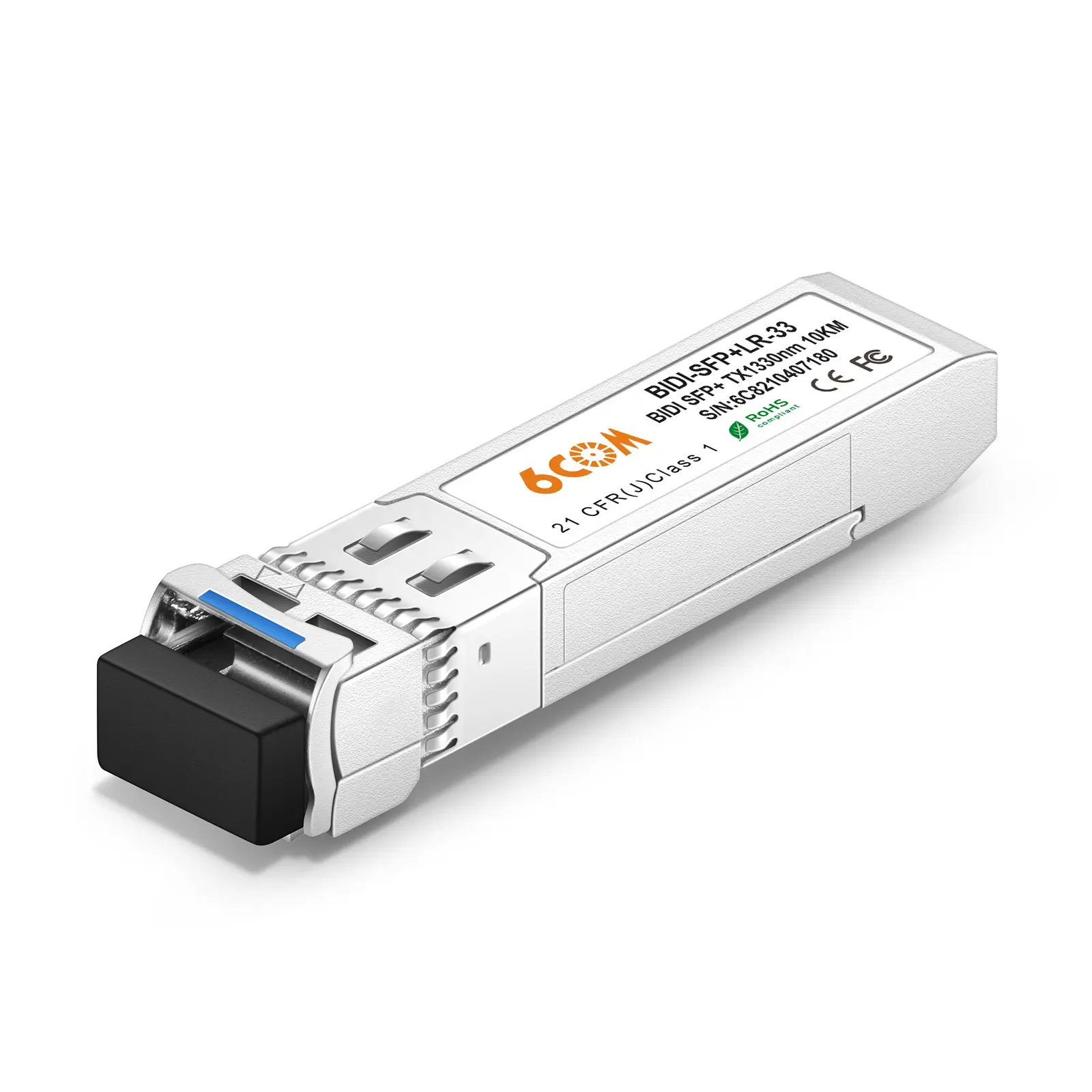 10GBASE-BX10-D 10G BiDi SFP+ 1330nm-TX/1270nm-RX 10km DDM LC SMF סיבי מקלט מודול עבור Huawei SFP-10G-BXD1