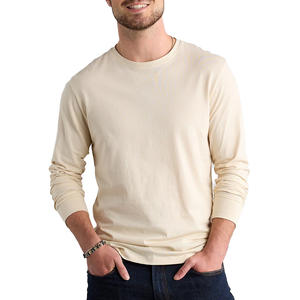 T-shirt élégant et décontracté à manches longues pour homme, en coton doux et léger, idéal pour les tenues d'automne et de printemps. - Product Image 1