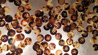 Boutons en corne de buffle faits à la main, de qualité supérieure, polis naturellement, durables, écologiques, design classique, pour manteaux et vestes, artisanat naturel