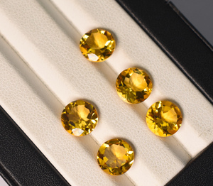 Cuarzo Citrino Natural de 10 MM, Corte Brillante Redondo, Gema Suelta para la Elaboración de Joyas - Product Image 2