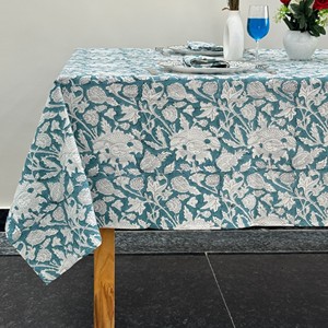Floral Printed Linen Cotton <b>Tablecloth</b> Classic Woven Washable Home Durable Washable Customizable <b>Square</b> <b>Tablecloth</b> Weddings - Product Image 6
