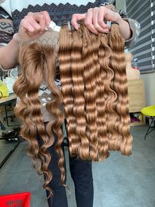Vente en gros de cheveux vietnamiens Ocean Wavy Lace Front perruque de cheveux humains perruques frontales pour femmes noires - Product Image 3