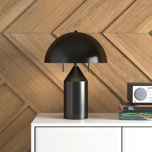 Lámpara de Mesa Moderna de Latón de Lujo con Pantalla de Lino, Iluminación Decorativa Elegante para Dormitorio y Sala de Estar - Product Image 1
