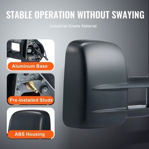 Par de Espejos Retrovisores Laterales para Chevrolet Silverado (1999-2007) GMC para Cadillac, Espejos Convexos de Cristal Plano para Automóvil - Product Image 5