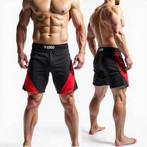 Shorts de combat MMA personnalisés extensibles, shorts de grappling BJJ sublimés pour hommes - Équipement d'entraînement d'arts martiaux en gros - Product Image 2