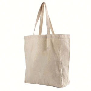 Sac à bandoulière en toile de coton de taille moyenne, personnalisé avec logo et motif, écologique, recyclable, réutilisable, avec longue sangle - Product Image 3