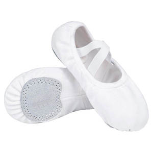 Fabricant OEM, prix bas, qualité supérieure, ballerines en toile blanches confortables, semelle souple, chaussures de danse, best-seller - Product Image 1