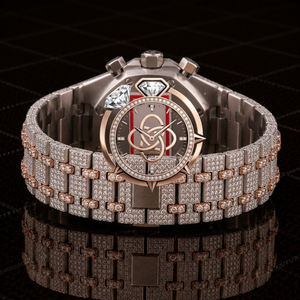 Reloj de Moissanita Premium para Hombre, con Diamantes VVS, Acero Inoxidable, Reloj de Pulsera de Lujo - Product Image 4
