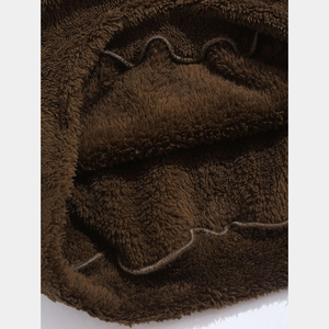Sudadera con Capucha Personalizada OEM con Bordado Chenille, 100% Algodón, Bolsillo Canguro, Cordón Ajustable, Sudadera Afelpada, Micro Sherpa, Forro Polar - Product Image 3