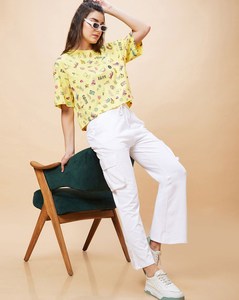 T-shirts décontractés pour femmes, coupe ample, anti-plis, manches courtes, 100 % coton, style streetwear, avec logo personnalisé, vente en gros - Product Image 4