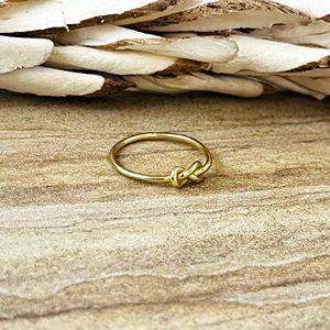 High Demand Trendy Design Minimalist Knot <b>Ring</b> Boho Brass <b>Rings</b> Women 18k Gold Plated <b>Dainty</b> Geometric <b>Ring</b> Wholesale/OEM/ODM - Product Image 5