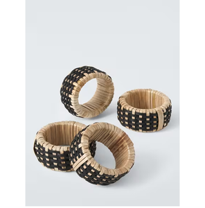 Anneau de serviette rond en rotin fait main, design personnalisable, couleurs au choix, meilleur design, porte-serviettes en rotin pour la décoration de table - Product Image 6