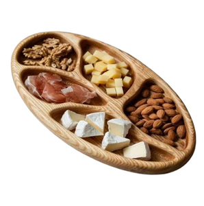 Plateau rectangulaire en bois pour fruits secs, idéal pour la décoration de table, durable et polyvalent - Product Image 5