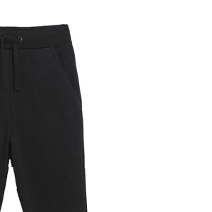 Pantalones Deportivos Negros de Algodón Ecológico para Hombre, con Bolsillos, Cintura Elástica con Cordón, Pantalones Casuales para Correr, de Peso Medio, para Invierno - Product Image 2