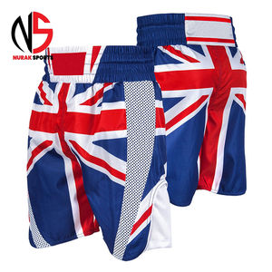 Pantalones Cortos de MMA de Spandex/Poliéster, para Muay Thai, UFC, Entrenamiento de Boxeo, con Logotipo Frontal, Ligeros, Transpirables y Personalizables - Product Image 1