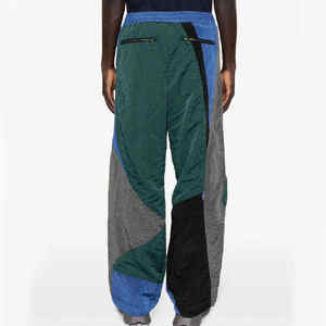 Pantalones Cortavientos de Patchwork de Moda 2026 para Hombre, Estilo Urbano, Bloques de Color, Holgados, Impermeables, de Nylon, Estilo Hip Hop, Joggers - Product Image 3