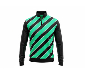 Custom Sports Quarter Zip Jersey Manufacturer <b>Men</b> Women Youth Sportswear Quick Dry Team <b>Pullover</b> - Product Image 2