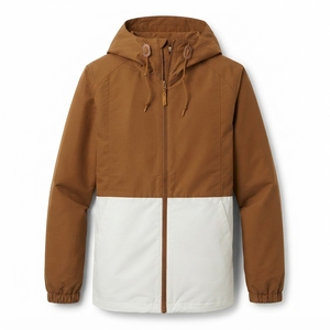 Veste à capuche légère pour homme, coupe-vent à blocs de couleur, fermeture éclair intégrale, pour l'extérieur et décontractée, vente en gros, fabricant - Product Image 5