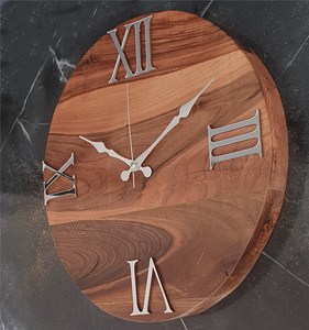 Handmade Wooden <b>Clock</b> Decorative Natural Wood Wall Hanging <b>Clock</b> For Bedroom And Living Room Premium Wooden <b>Clock</b> - Product Image 5