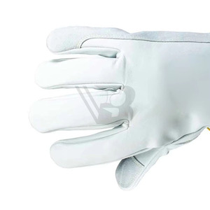 Custom Design Printed Best Heavy Duty Skin Leather Safety Work <b>Gloves</b> Wholesale Full Finger Top Quality Men Safety <b>Gloves</b> - Product Image 6