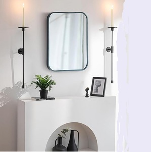 Candelabro de Hierro Hecho a Mano de 3 Brazos para Montar en la Pared, Diseño Moderno Negro Multifuncional para Decoración del Hogar, Bodas y Festivales - Product Image 5