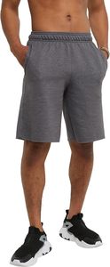Pantalones Cortos Bermuda de Algodón Gris para Hombre, Cintura Elástica, Casuales, con Bolsillos Laterales, Tejido de Punto Transpirable - Product Image 6