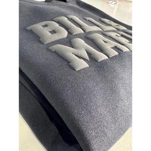Sudadera con Capucha Personalizada de Alta Calidad con Estampado en Relieve, Sudadera con Capucha Blanca Extra Grande para Hombre, Sudadera con Capucha Lisa con Estampado Puff para Hombre - Product Image 4