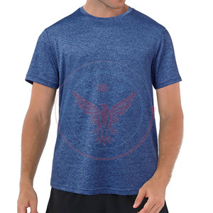 T-shirts de sport pour hommes, dernière tendance, coupe ajustée, polyester/coton, respirants, séchage rapide, écologiques - Vente en gros - Product Image 3