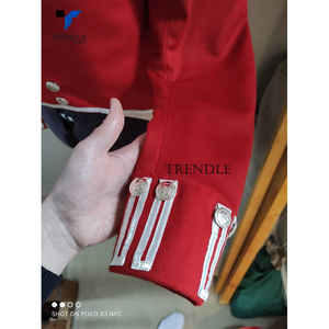 Camisa Chaqueta de Lona para Hombre, Colores Personalizados, Estilo Inglés, con Cuello Alto y un Solo Botón Plateado, Logotipo Frontal - Product Image 6