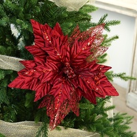 Décorations florales de Noël en gros, arrangements de fleurs de Noël artificielles