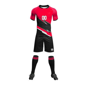 Nouveaux ensembles d'uniformes de football pour hommes et enfants, tenues de sport d'entraînement abordables avec maillots à découpe automatisée pour l'entraînement sportif des jeunes - Product Image 3