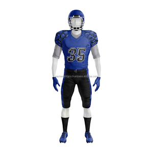 Uniforme personnalisé de football américain 2025 Ensemble de vêtements d'équipe par sublimation nouveau design Maillot en maille respirante et pantalon OEM ODM - Product Image 2