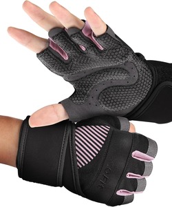 Gants d'entraînement respirants avec support pour les poignets, paume antidérapante en silicone, rembourrés, pour hommes et femmes, fitness, OEM - Product Image 1