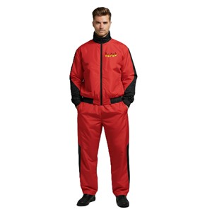 Wholesale Men Hooded Solid <b>Waterproof</b> Nylon <b>Tracksuit</b> Breathable Sports Wear Zipper Side Pocket Custom OEM Comfortable <b>Tracksuit</b> - Product Image 4