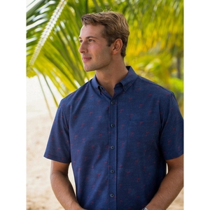 เสื้อเชิ้ตพิมพ์ลายสัมผัสนุ่มสำหรับผู้ชาย ทรงหลวม ใส่สบายทุกวัน - Product Image 2