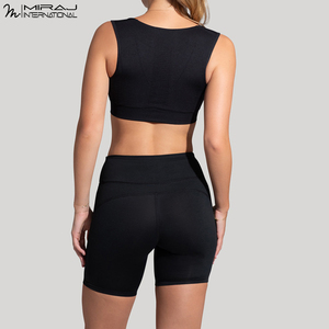 Ensemble de yoga élastique pour femme : short taille haute et soutien-gorge de sport de maintien – Tenue de sport pour la gym, le fitness et l'entraînement quotidien - Product Image 4