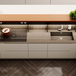 Juego de Muebles de Cocina Modulares Europeos Personalizados JY Project, Listos para Armar, de Madera Ecológica, Resistentes al Fuego, con Organizador de Despensa y Bisagras de Lujo - Product Image 5