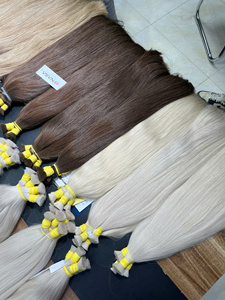 Extensiones de Cabello Natural Liso a Granel, Precio de Fábrica, de 50cm a 80cm, Cabello Humano Vietnamita Super Double Drawn - Product Image 4