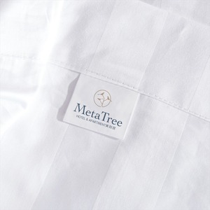 Juego de Ropa de Cama de Hotel de 5 Estrellas, Juego de Sábanas Blancas de Algodón, Funda de Edredón Personalizada - Product Image 2