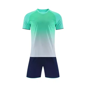 OEM Quick Dry Polyester Soccer Uniforms Sets Custom Logo Soccer Shirts Adult Kid Soccer Jersey Uniform - Product Image 2