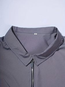 Conjunto Deportivo Informal de Verano de 2 Piezas, Talla Grande, Unisex, Transpirable, de Secado Rápido, 100% Algodón, Camiseta de Manga Corta para Hombre - Product Image 4
