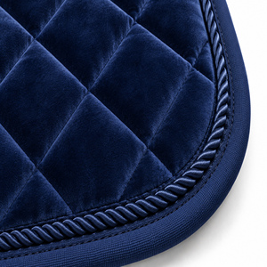Tapis de selle équestre en gros, matelassé en coton, style diamant, tout usage, pour le saut d'obstacles, protection pour cheval avec sangle de ceinture - Product Image 5