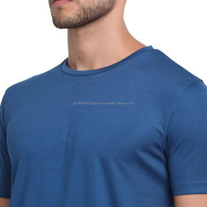 Camisetas de Manga Corta para Hombre, Cuello Alto, Color Sólido, Alta Calidad, Hechas a Medida, Disponibles en Todas las Tallas, Camisetas de Algodón para Hombre - Product Image 6