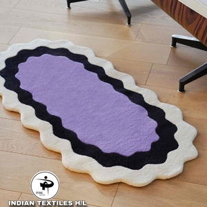 Alfombra y Tapete de Lana Hechos a Mano, Alfombra de Lana de Nueva Zelanda Hecha a Mano para el Hogar por Indian Textiles H/L - Product Image 1