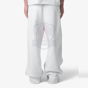 กางเกงวอร์มเอวสูงทรงคลาสสิกสำหรับผู้ชาย ผ้าฟลีซระบายอากาศ เป็นมิตรกับสิ่งแวดล้อม ทรงหลวมสำหรับเล่นกีฬาและสวมใส่ลำลอง - Product Image 5